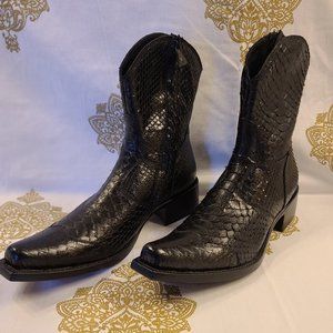 Men Black Damy Vero Cuoio Size-9 Shoes